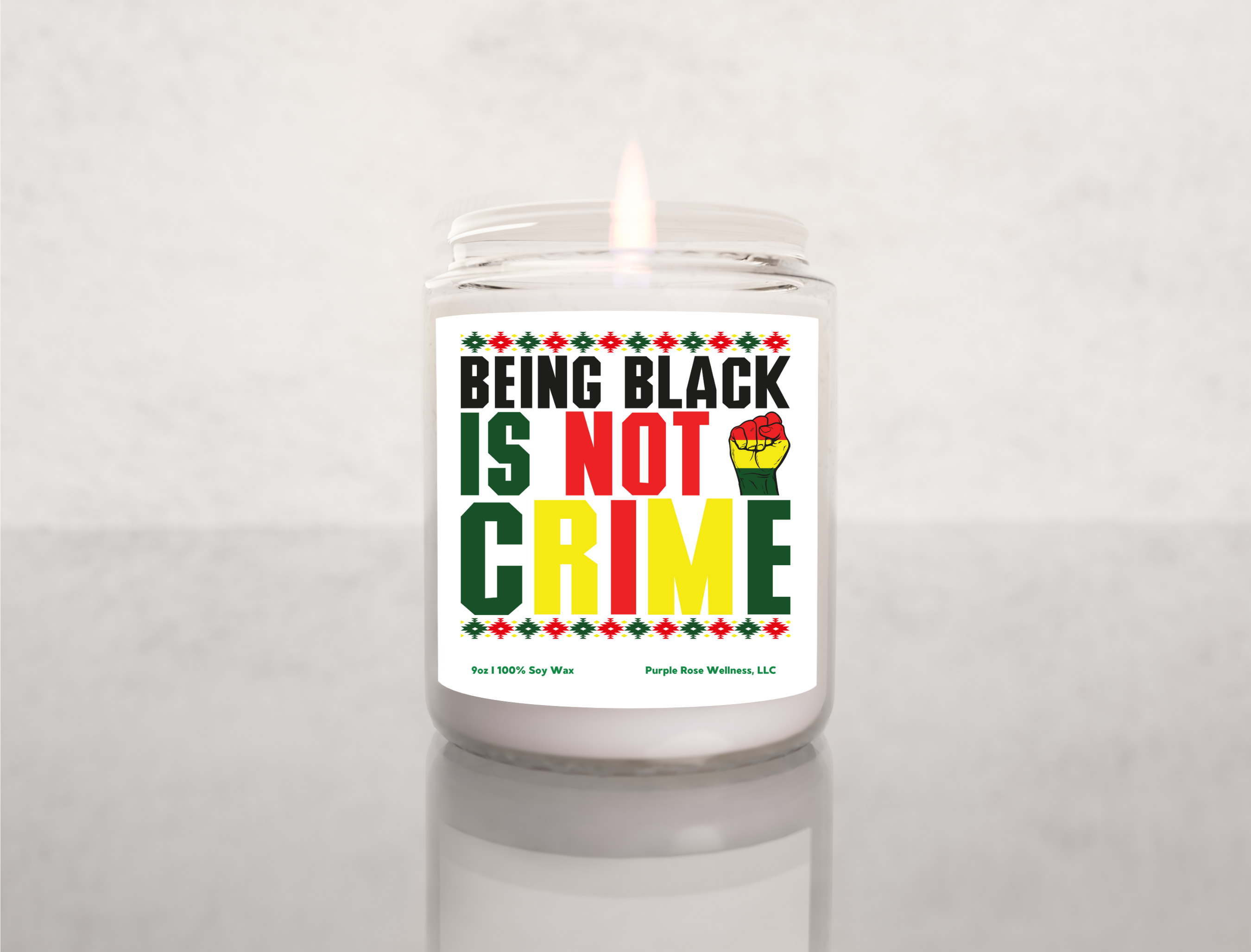 Being Black is Not a Crime Candle