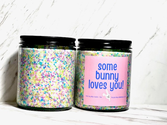 Some Bunny Loves You Easter Candle