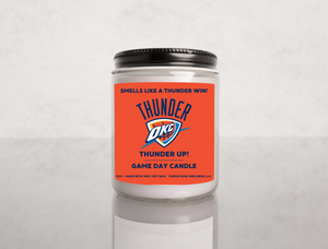Oklahoma City Thunder NBA Basketball Candle