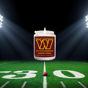 Commanders Football Candle