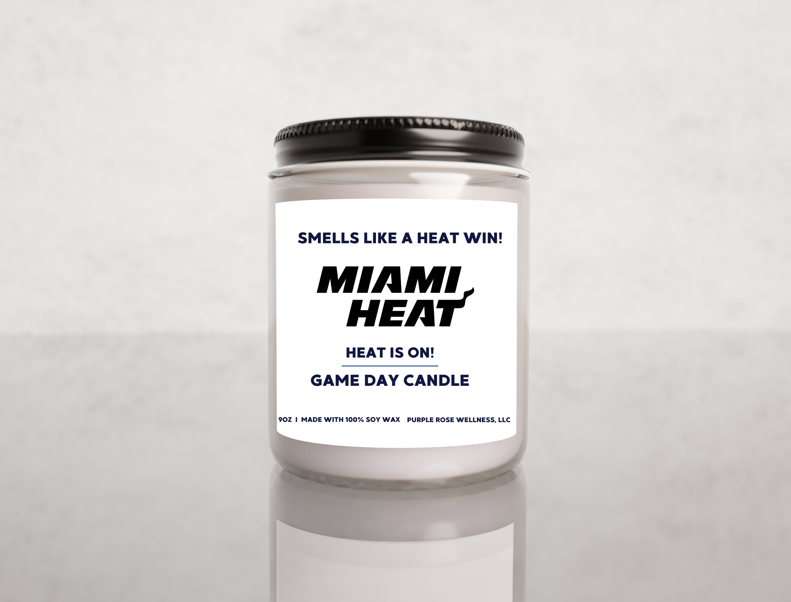 Miami Heat NBA Basketball Candle
