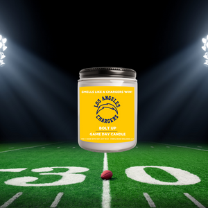 Los Angeles Chargers Football Candle