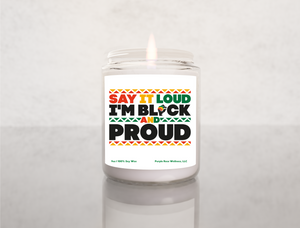 Black and Proud Candle