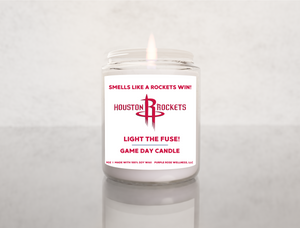 Houston Rockets NBA Basketball Candle