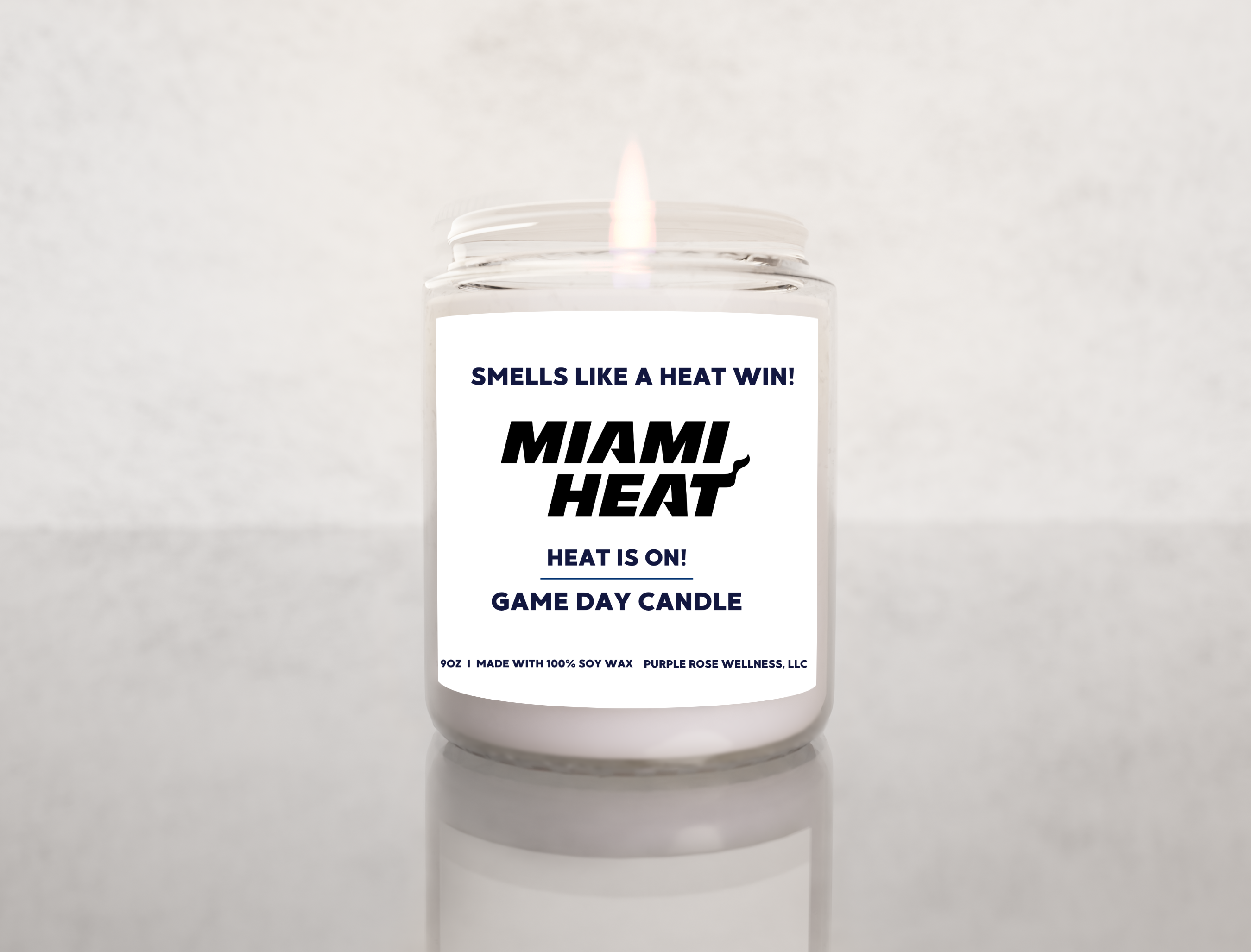 Miami Heat NBA Basketball Candle