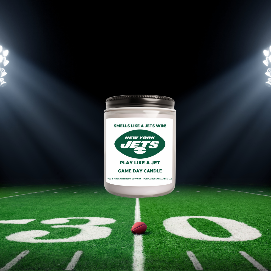 New York Jets Football Candle