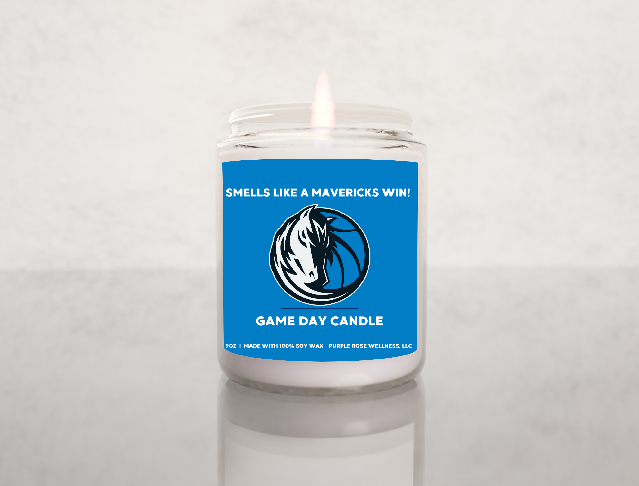 Dallas Mavericks NBA Basketball Candle