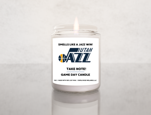 Utah Jazz NBA Basketball Candle