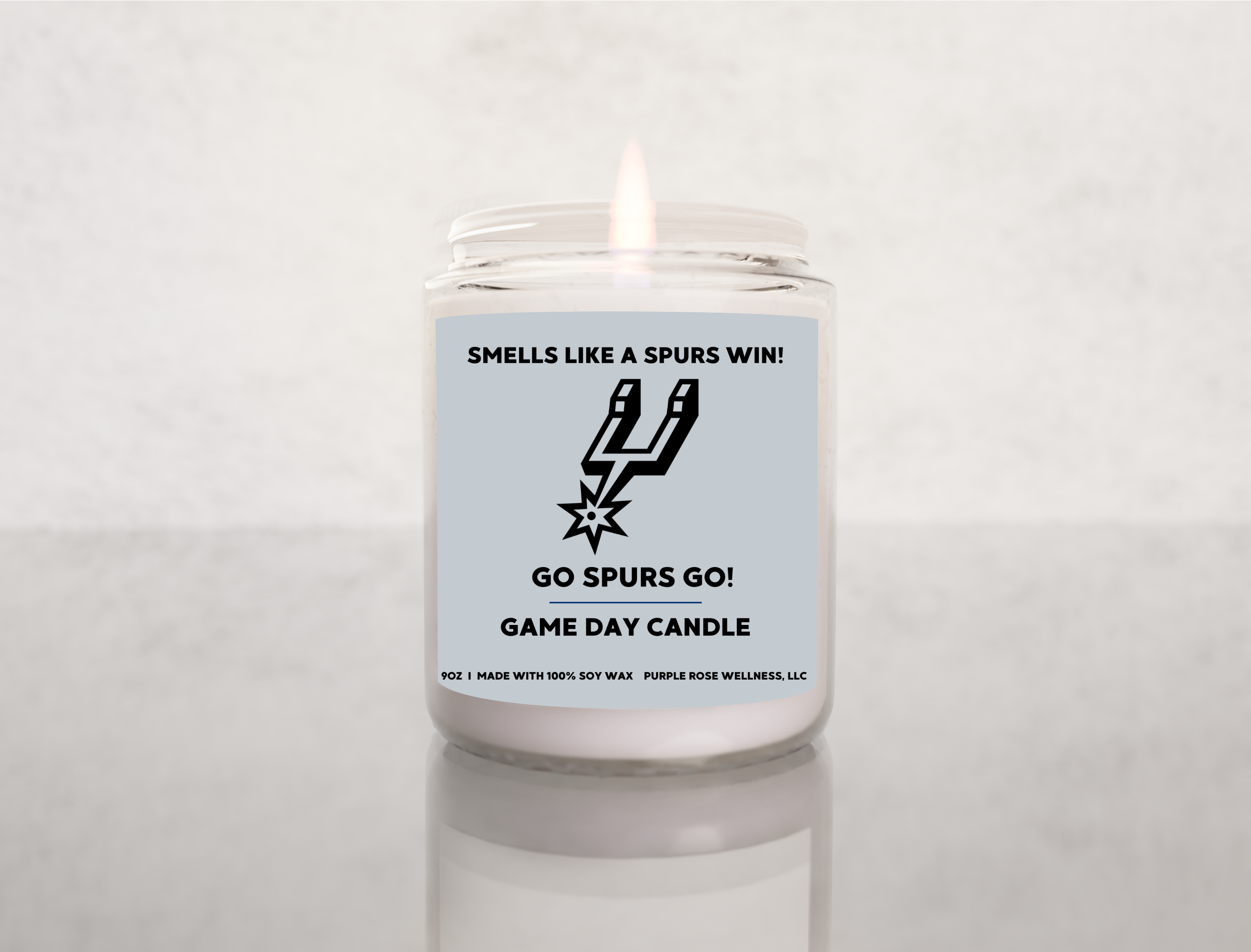 San Antonio Spurs NBA Basketball Candle