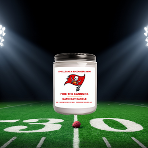 Tampa Bay Buccaneers Football Candle