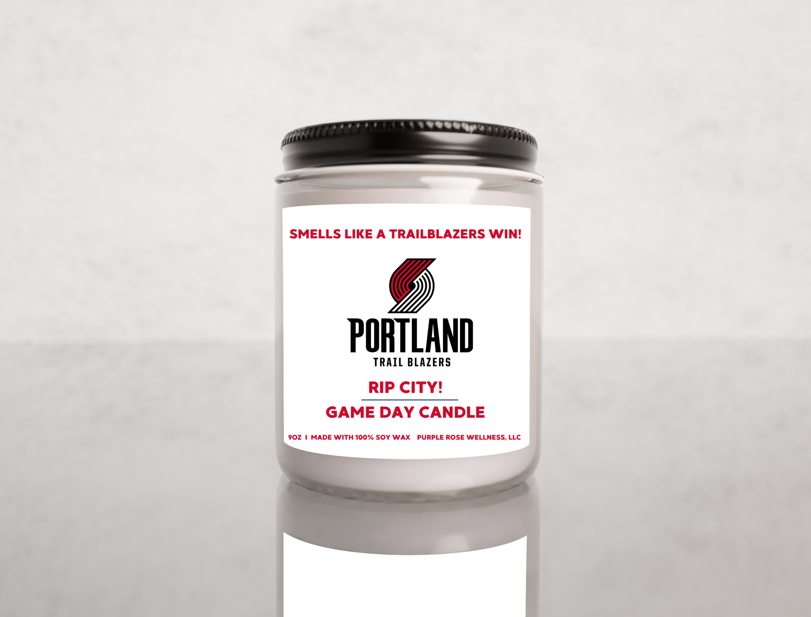 Portland Trailblazers NBA Basketball Candle
