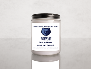 Memphis Grizzlies NBA Basketball Candle