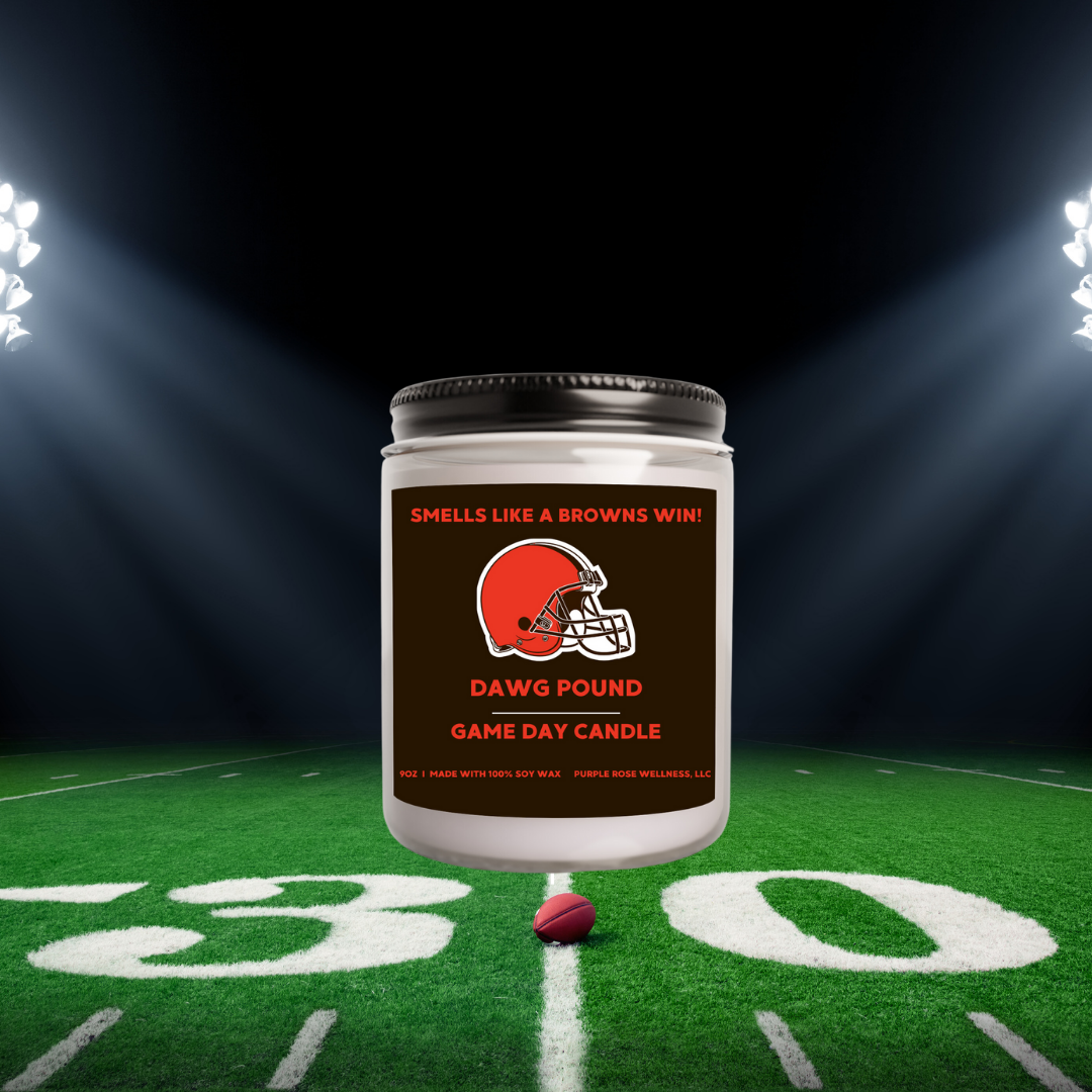 Cleveland Browns Football Candle