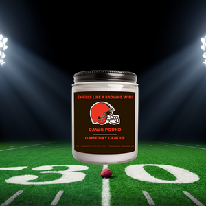 Cleveland Browns Football Candle