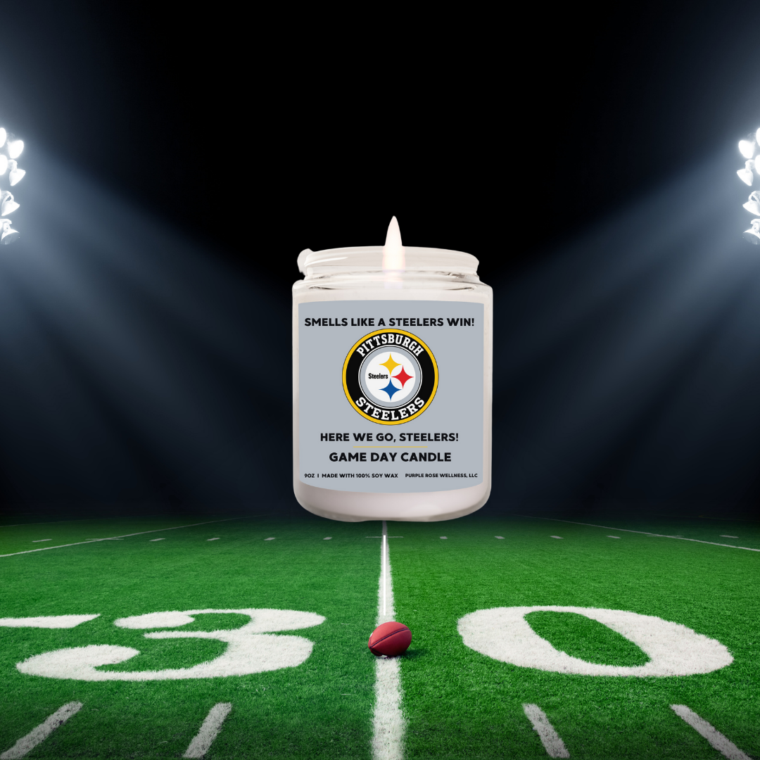 Pittsburgh Steelers Football Candle