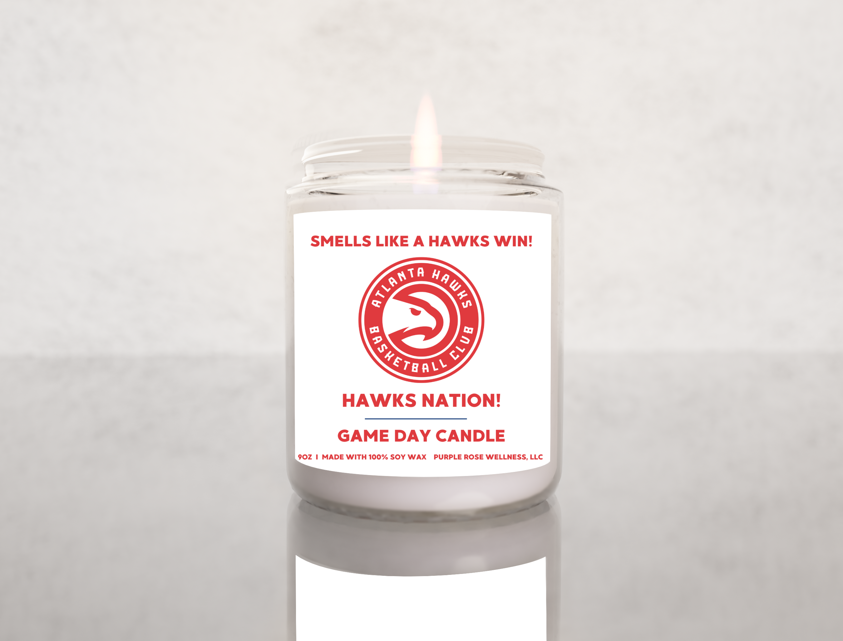 Atlanta Hawks NBA Basketball Candle