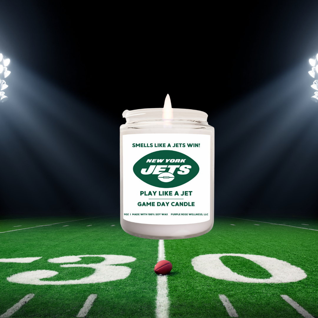 New York Jets Football Candle