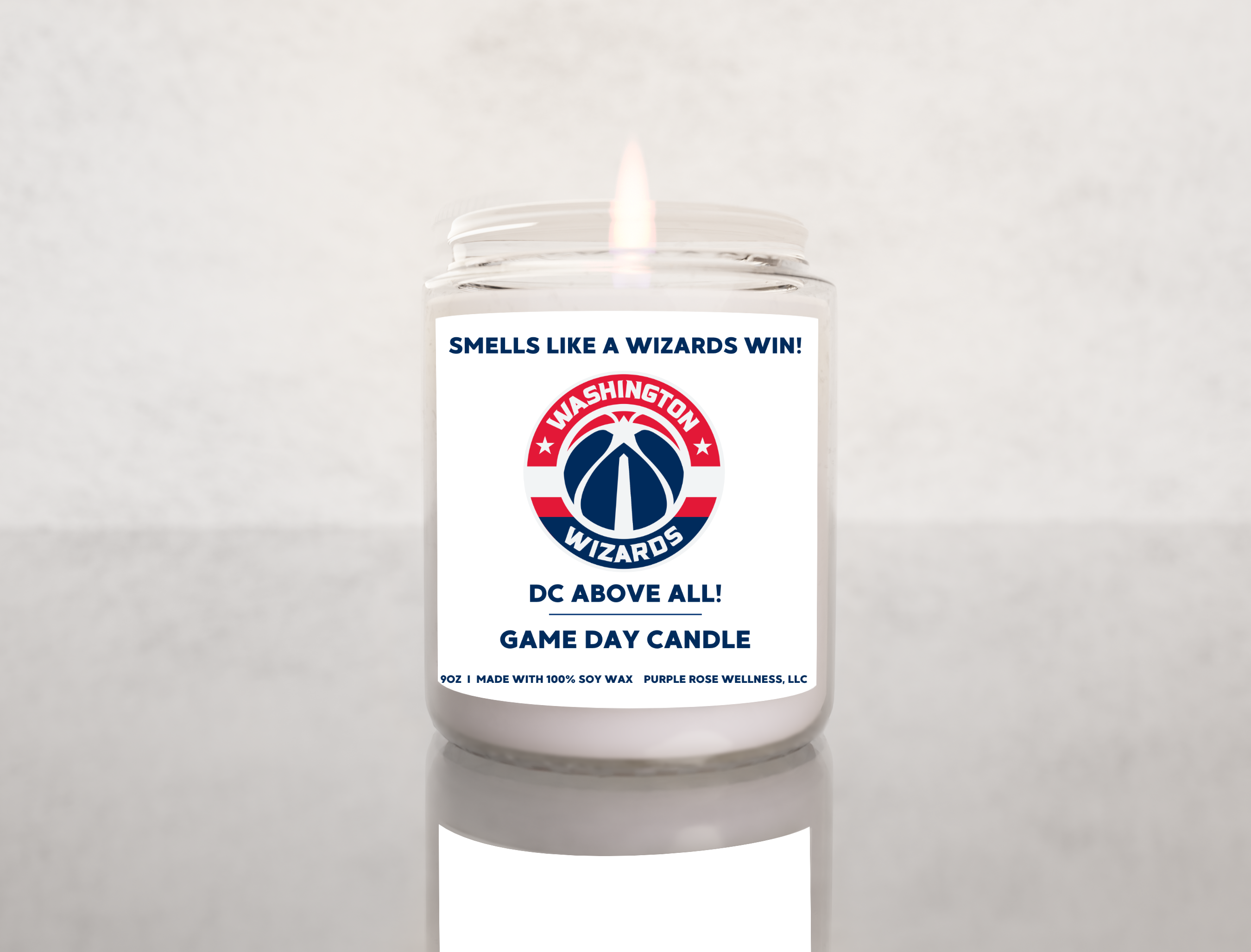 Washington Wizards NBA Basketball Candle