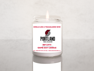 Portland Trailblazers NBA Basketball Candle