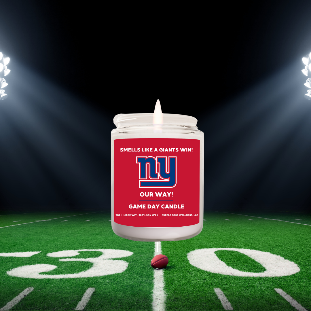 New York Giants Football Candle