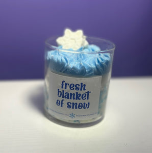 Fresh Snow Winter Holiday Candle Vanilla Birch Scented Soy Wax Candle