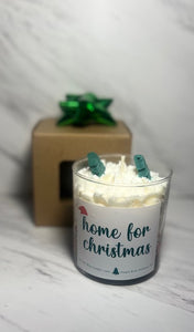 Home for Christmas Winter Holiday Candle Scented Soy Wax Candle