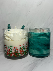 Home for Christmas Winter Holiday Candle Scented Soy Wax Candle