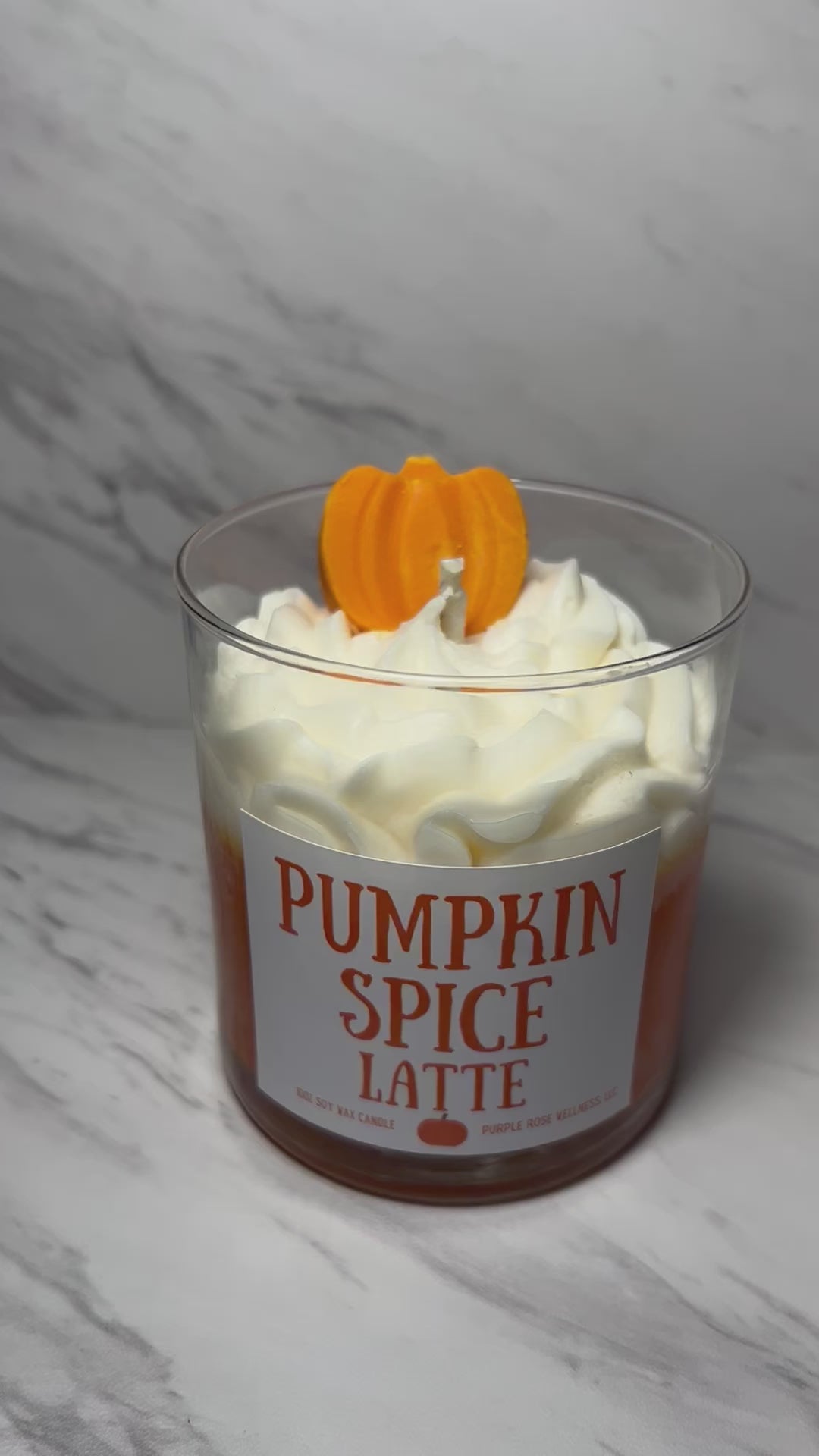 Pumpkin Spice Latte Fall Candle